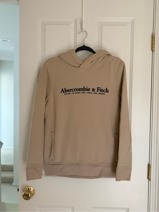 Abercrombie & Fitch Other - Abercrombie & Fitch Men’s Beige Crewneck Hoodie with Logo